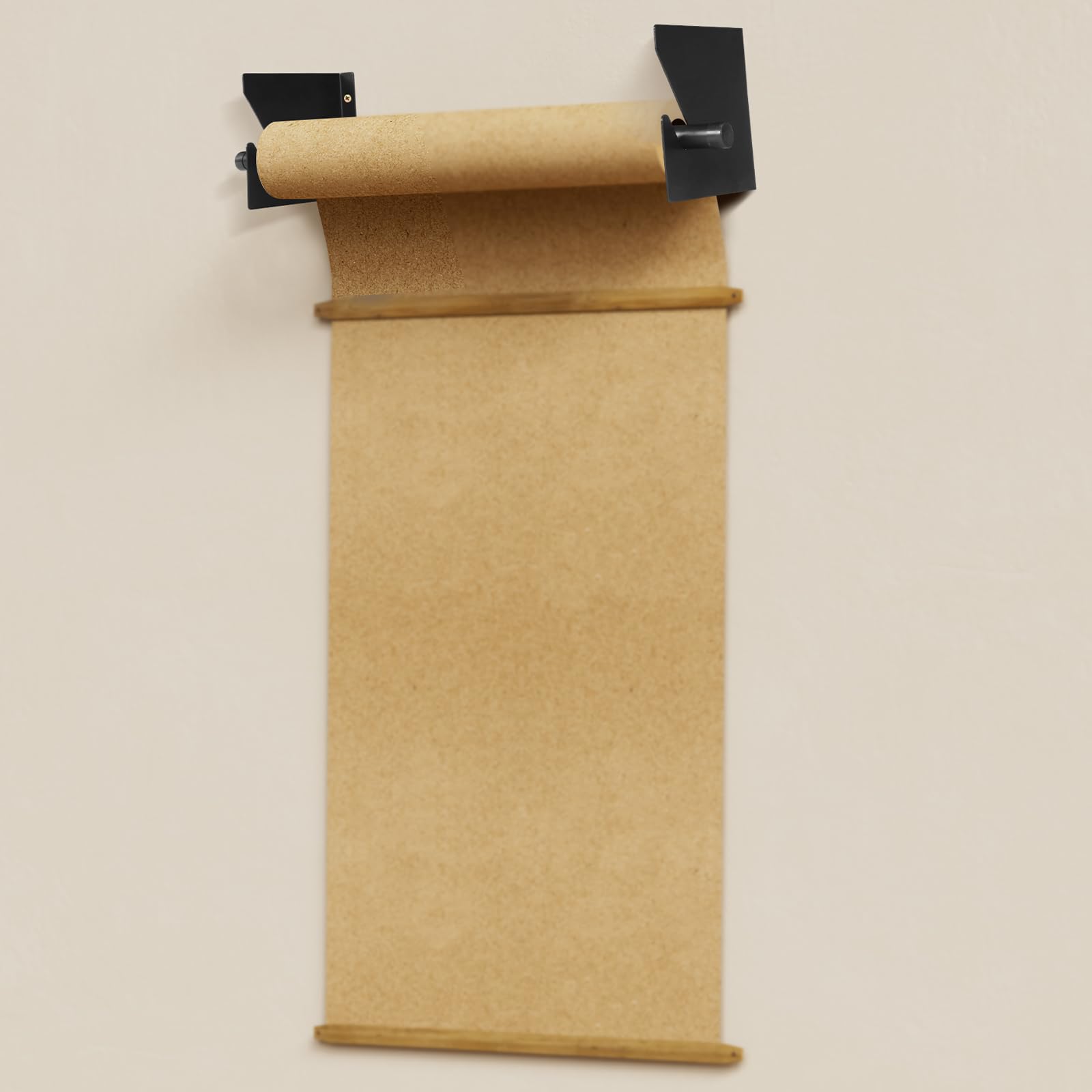 MorningRo 152,4 cm Papierrollenhalter, Geschenkpapier, Wandmontage, Rollenhalter, verstellbar, zuverlässig, Kraftpapierspender für Vinyl, Kraftpapier oder andere gerollte Materialien