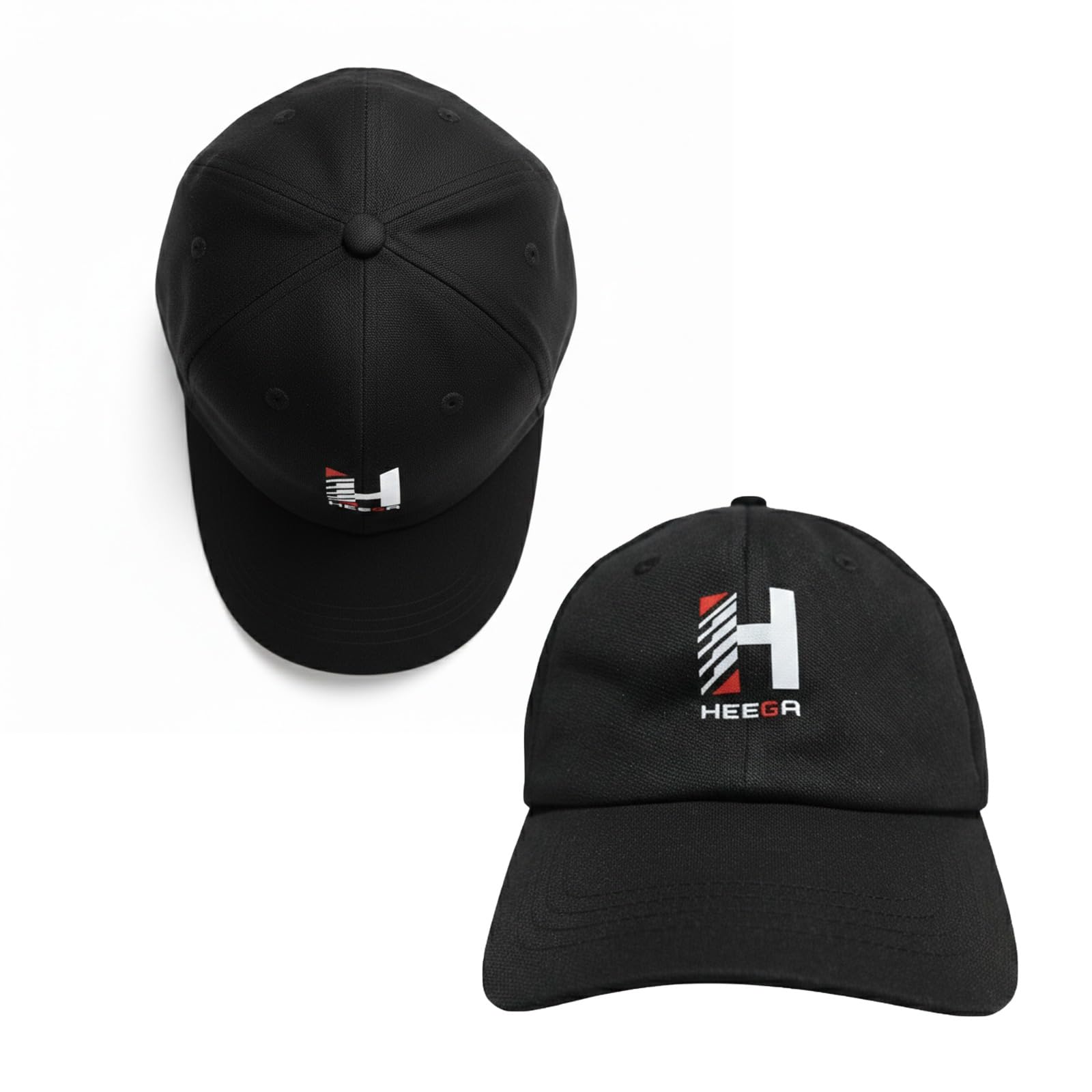Buy Heega Diagonal Black Unisex Comfortable Adjustable Cap with
