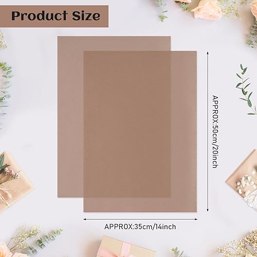 Miniatura 4 de NEBURORA 120 hojas de papel de seda marrón oscuro para envolver, 14 x 20 pulgadas - Papel de envolver marrón a granel para bolsas de regalo,