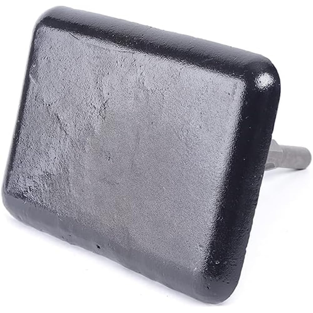 Martillo Neumático Placa Compactadora, Pisón De Acero Apisonador De Vástago Y Placa Tableta para Ronquidos para 65, 95, Y 125 Eléctrico Y De Gasolina Black,1