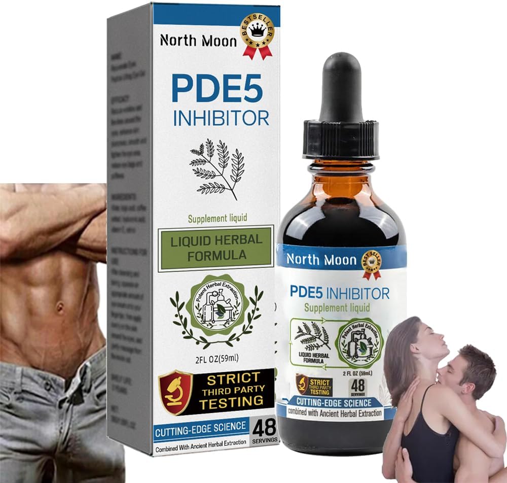Aafq Pde5 Inhibitor Supplement Drops, 60ml Natural Pde5 Inhibitors Drops for Men (60ml)