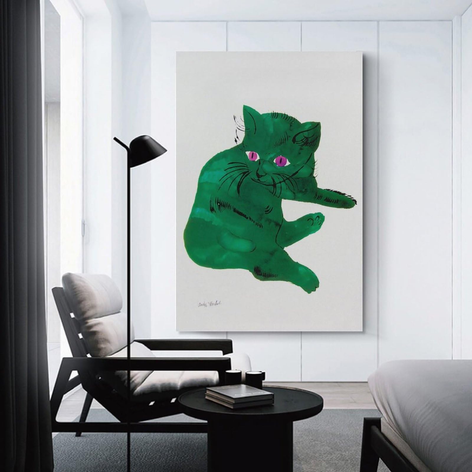 額装済/Green Cat/アンディ ウォーホル/アート/ポスター/インテリア 額装済/Green Cat/アンディ ウォーホル/アート/ポスター/インテリア