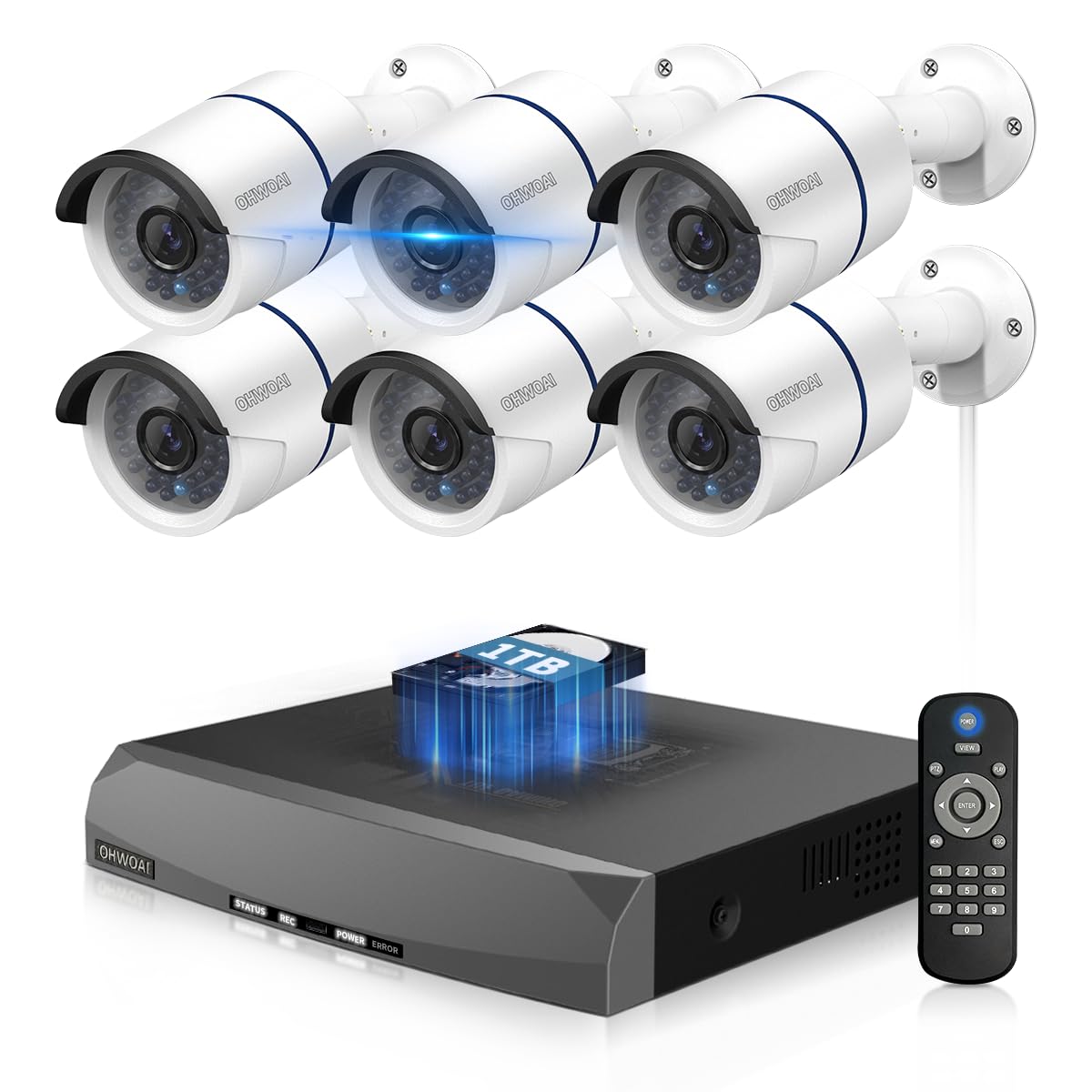 POE Security Camera Set, Outdoor, POE Power Supply, Surveillance Camera, 8 Units, Eligible Invoice Issuance, Wired Security Camera Set, Indoor, Outdoor Security Camera Set