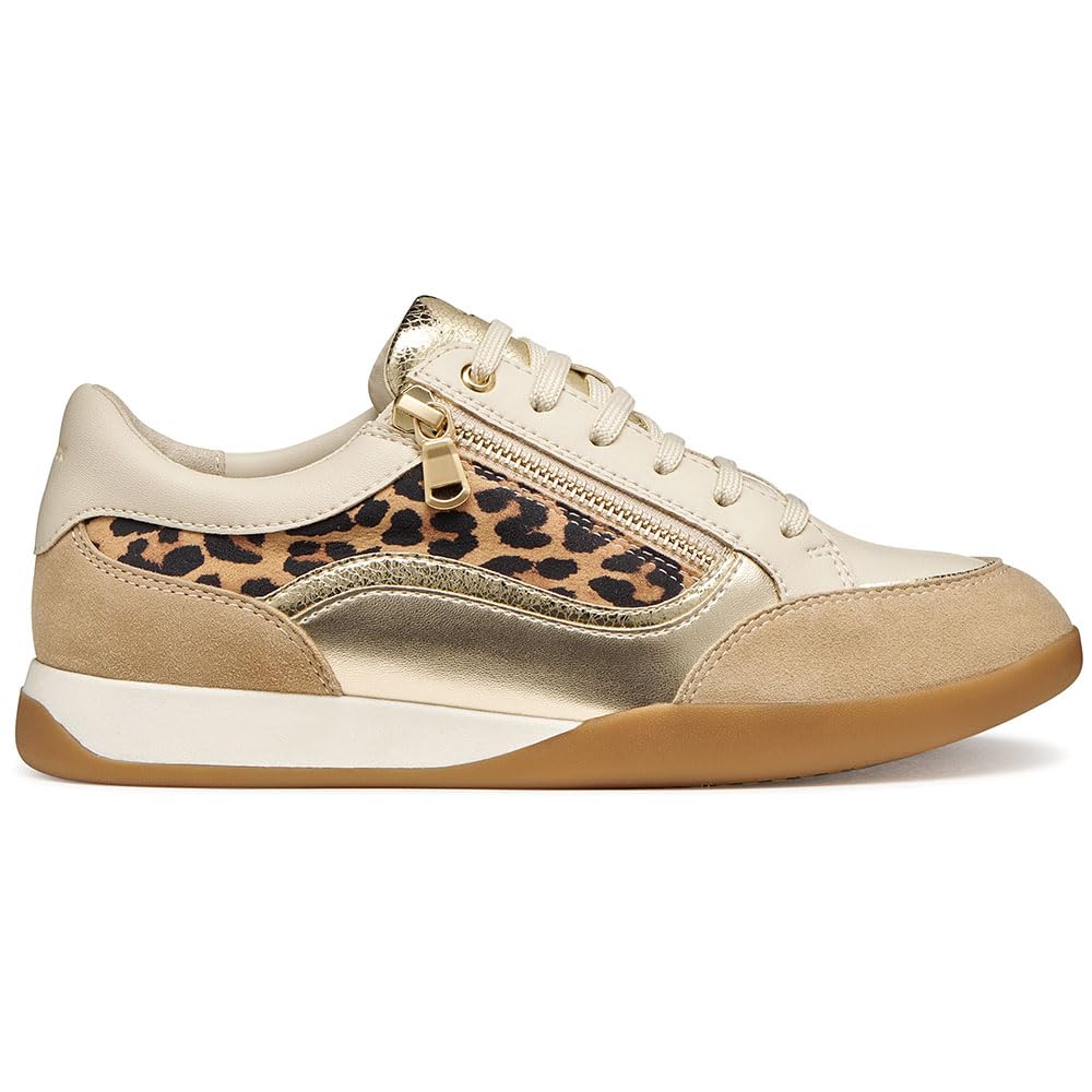 Geox Women's D MARYEMY C Trainers, Natural, 37 EU