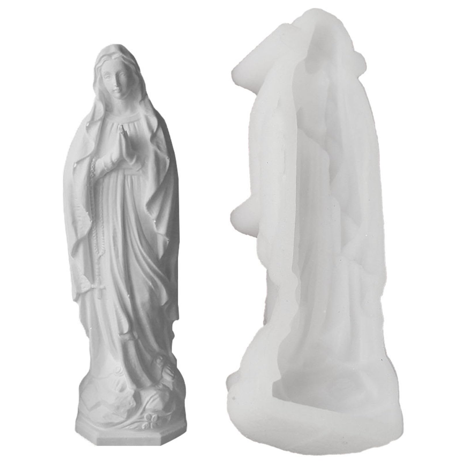 NEWFT Religious Sculpture Silicone Molds Gypsum Silicone Molds for Epoxy Resin Soap Making Religious Ceremony