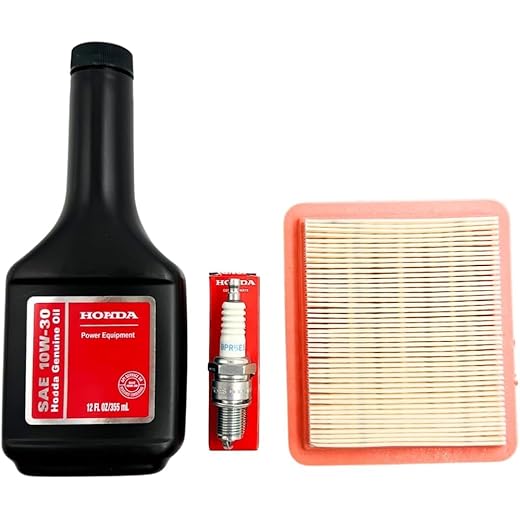 Honda Lawn Mower Tune Up Kit for GCV160, GCV170, GCV190LA, GCV200, GC190 & GC160 Engine - Kit Includes 17211-Z8B-901 Air Filter, 98079-55846 Spark Plug and 08213-10W30 12oz Bottle of 10W-30 Motor Oil
