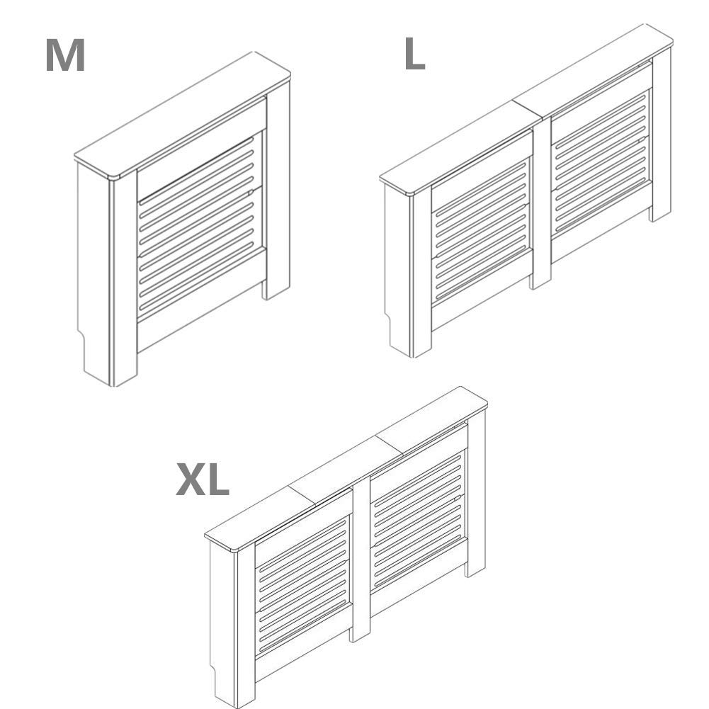 Mondeer Heizkörperabdeckung, Holz, Horizontal, M:109cm