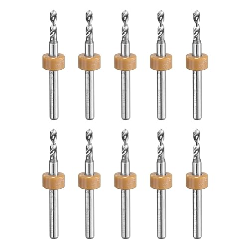 Vista 159 de uxcell Brocas para PCB, 0.028 in, carburo de tungsteno, herramienta rotativa, joyería, grabado CNC, placa de circuito de impresión, micro brocas