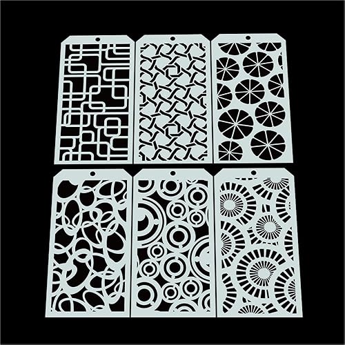 Miniatura 4 de 6 plantillas decorativas de hojas para álbumes de recortes, pintura en pared, muebles, manualidades, adecuada para decoración del hogar y proyectos