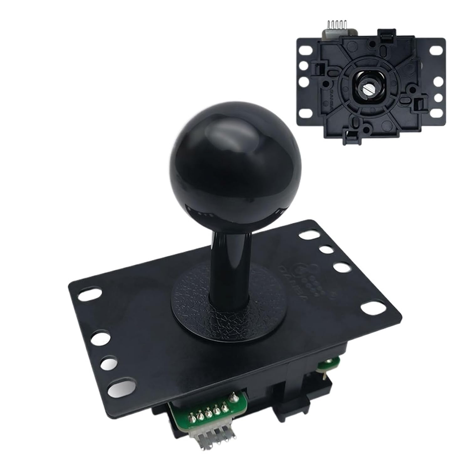 Yingluno Bat Top Joystick Boxer Arcade Rocker Accessories Fighting rocker 5pin universal interface 8 direction small square gear(Red)