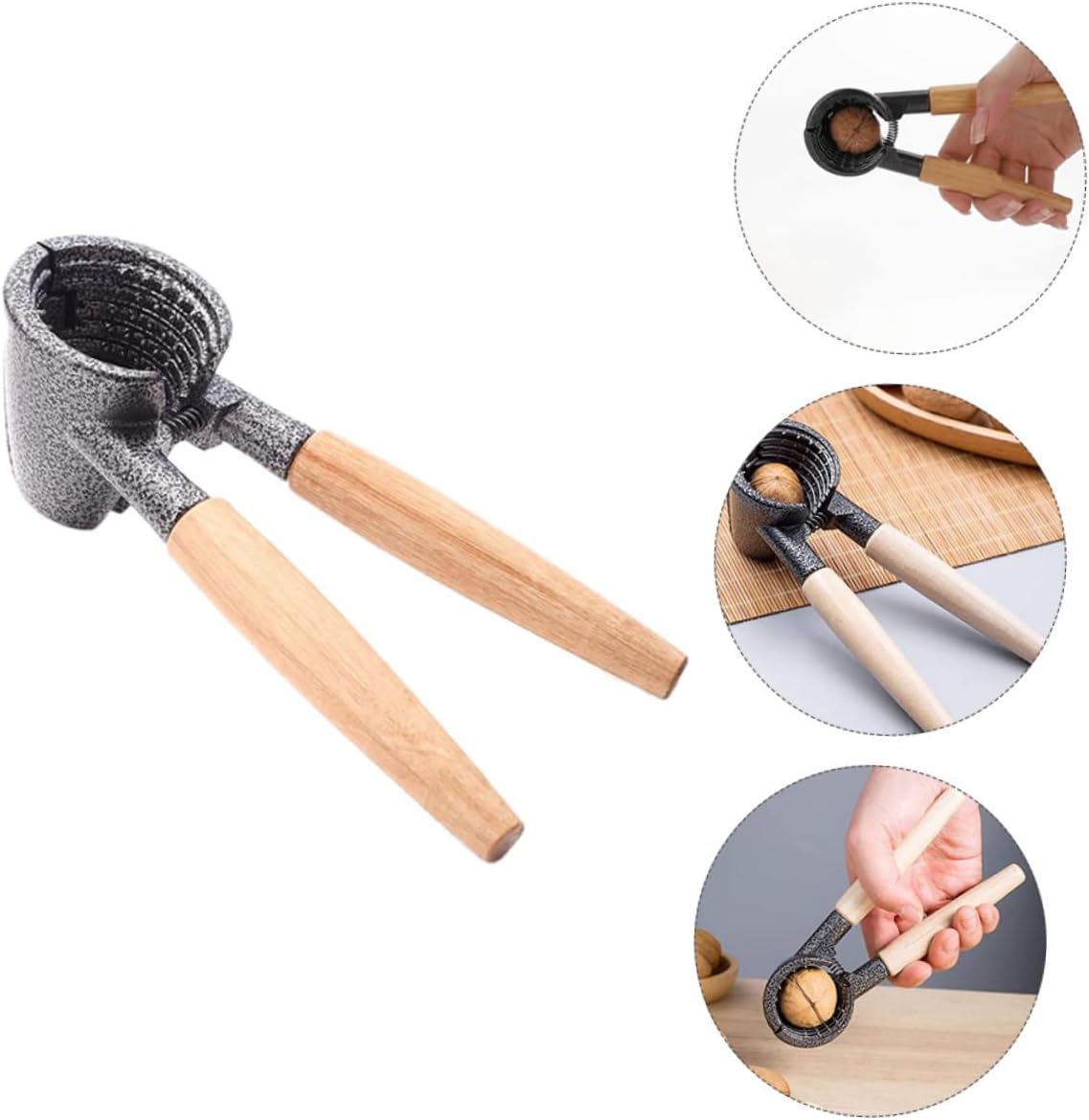 2 Pcs Nutcracker Electric Corkscrew Nut Opener Tool Nut Crackers Walnut Pliers Multipurpose Tool Nut Shell Opener Lobster Electric Tool Chestnut Aluminum Alloy Crab Vintage (Assorted Color 16.5X5.8CM)