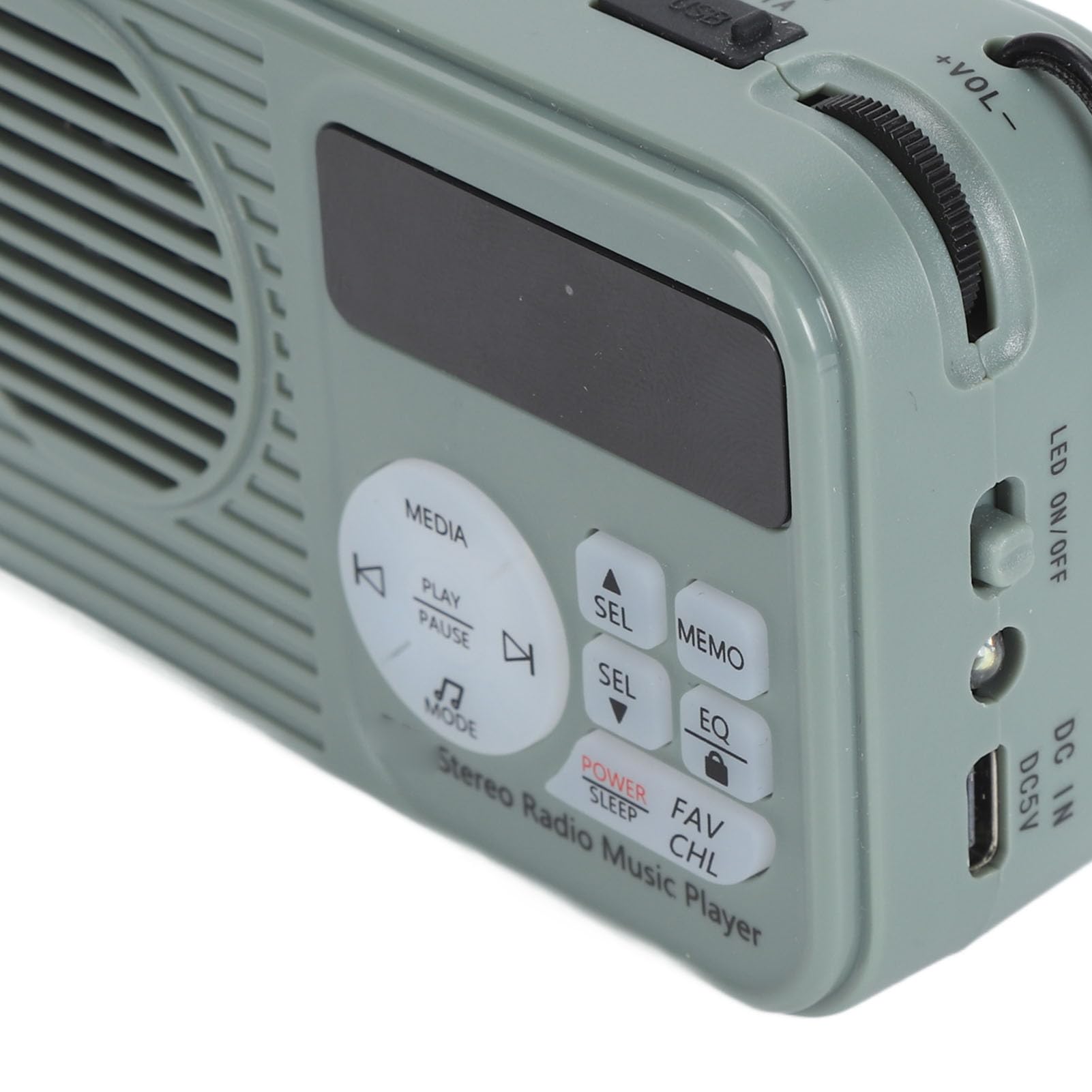 RadioRetro HRD-231, Głośnik Stereo w Stylu Vintage z Podświetlanym Wyświetlaczem, Bateria 2000 MAh, do Użytku Domowego i Zewnętrznego
