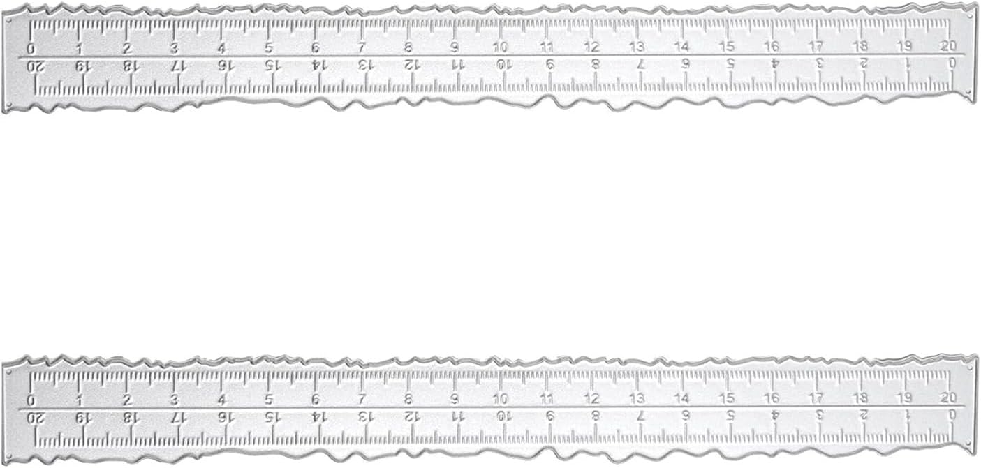 2PCS Metal Ruler Rulers Multipack 8.4 Inch Cutting Set Small Steel Straight Edge Scale Craft Angle Measuring Multifunctional Marking Drawing Flexible Layout Level Cute Office and School Supplies(20cm)