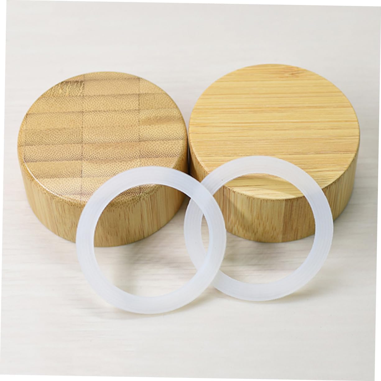 5 Pcs Silicone Gasket Rings for Coffee Bottle, White Replacement Seals image 3