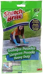 Scotch-Brite, 3M, Luva Limpeza Pesada, Azul, Tamanho G, 1 par
