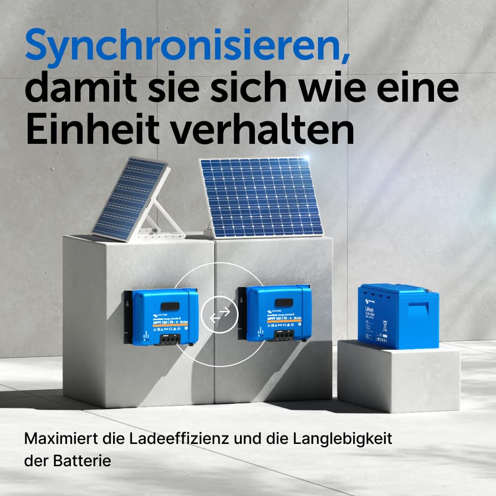 Victron Energy SmartSolar MPPT Tr VE.Can Laderegler (Bluetooth) - Solar Laderegler - 150V 70 Amp 12/24/36/48-Volt