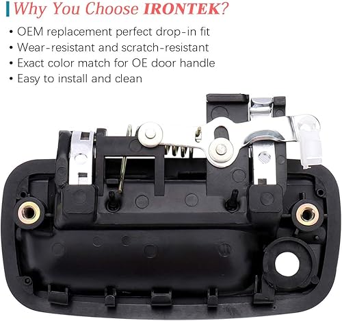 Miniatura 4 de IRONTEK Manija exterior derecha para puerta lateral del pasajero para Toyota Tacoma 1995-2004, repuesto para Toyota Tacoma 1995-2004 manija de