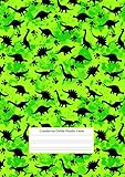  Cuaderno Doble Pauta 3mm: 100 páginas - 50 hojas - cuaderno doble pauta a4 - cuadernos escolares bonitos - cuaderno pauta doble linea - cuaderno a4 ... a4 - cuaderno doble raya niños - dinosaurios