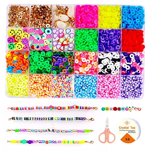 Regalos para Niñas Niños 4 5 6 7 8 9 10 11 Años, Abalorios para Hacer Pulseras Juguetes Niños 5-10 Años Cuentas para Pulseras Kit Manualidades Niños Niño 4-5-6 Años Arte Y Manualidades Niñas 6-11 Años