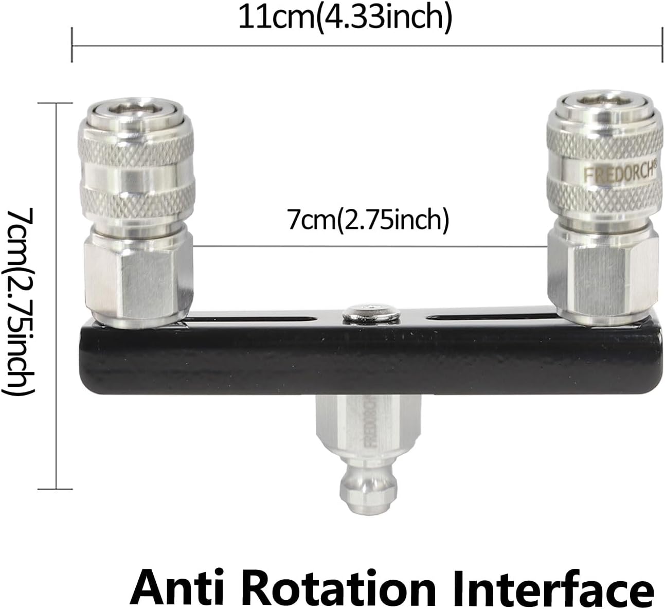 Fredorch Anti-Rotation Adapter for Double Connector Toys Expander (1 into 2 Connector)