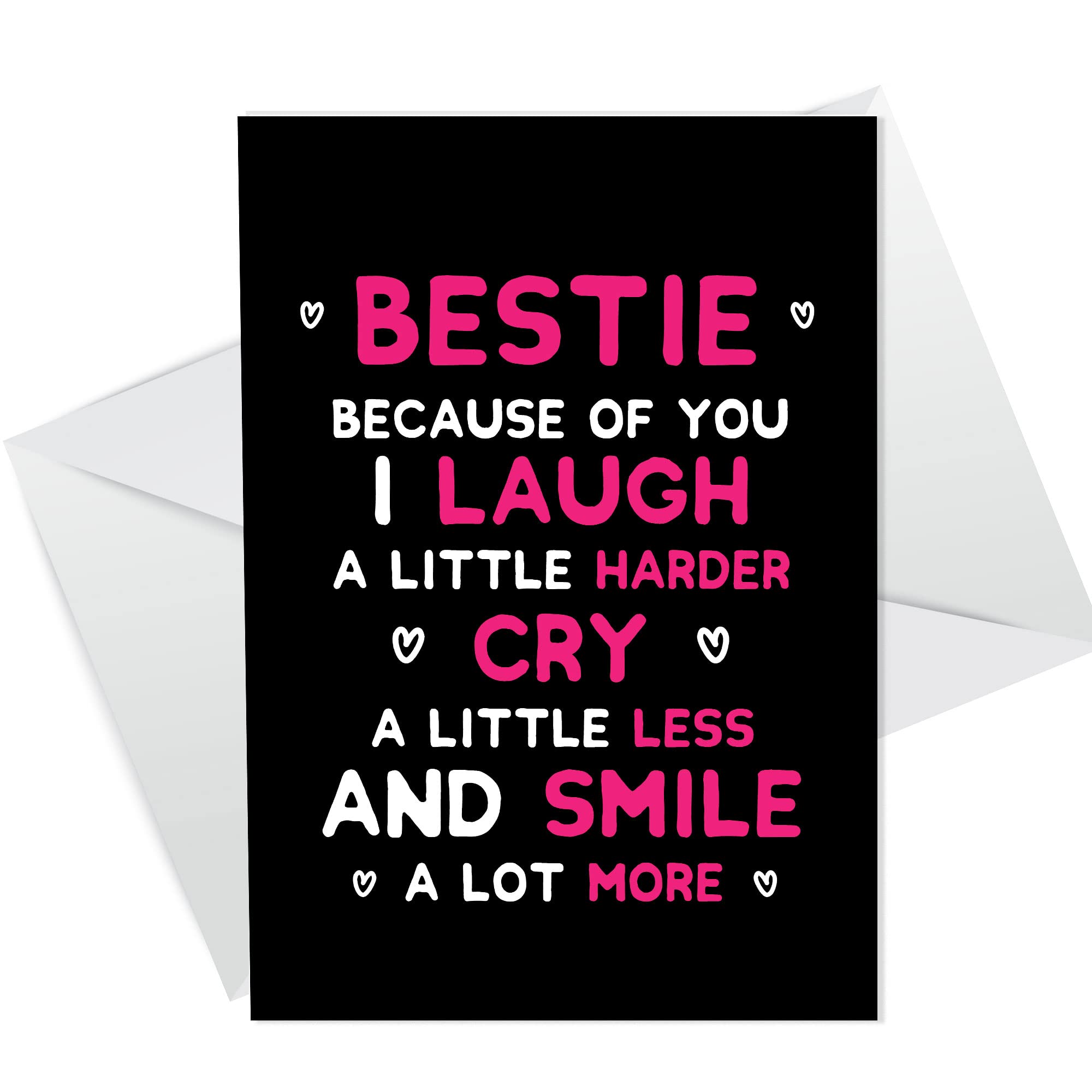 RED OCEAN Best Friend Cards For Birthday Thank You Card Best Friend Cards For Women Men Best Friend Birthday Card Bestie Birthday Thoughtful Birthday Card For Her