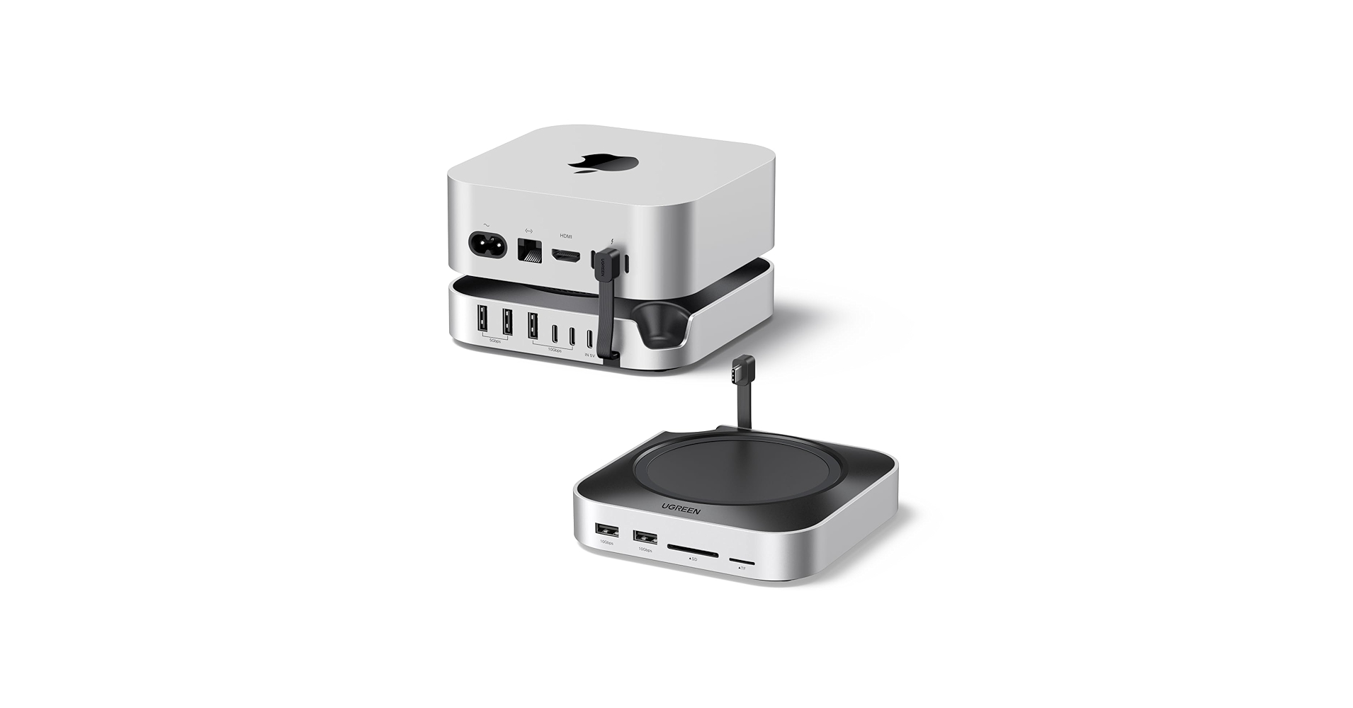 UGREEN Mac Mini M4/M4 Pro 専用ドッキングステーション Amazon | UGREEN Mac mini M4用 ドッキングステーション