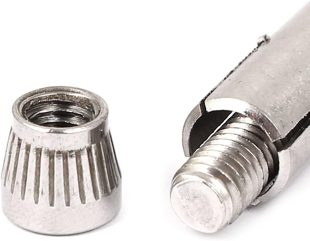 6pcs M6x70mm Screws & Bolts Hex Socket Flat Head Split Sleeve Expansion Anchor Anchor Bolts Bolts Screw