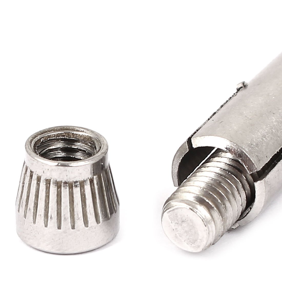 6-Pack Stainless Steel Expansion Sleeve Anchors – M8x100mm Heavy-Duty Wall Bolts For Concrete & Masonry (Not For Aerated Blocks)