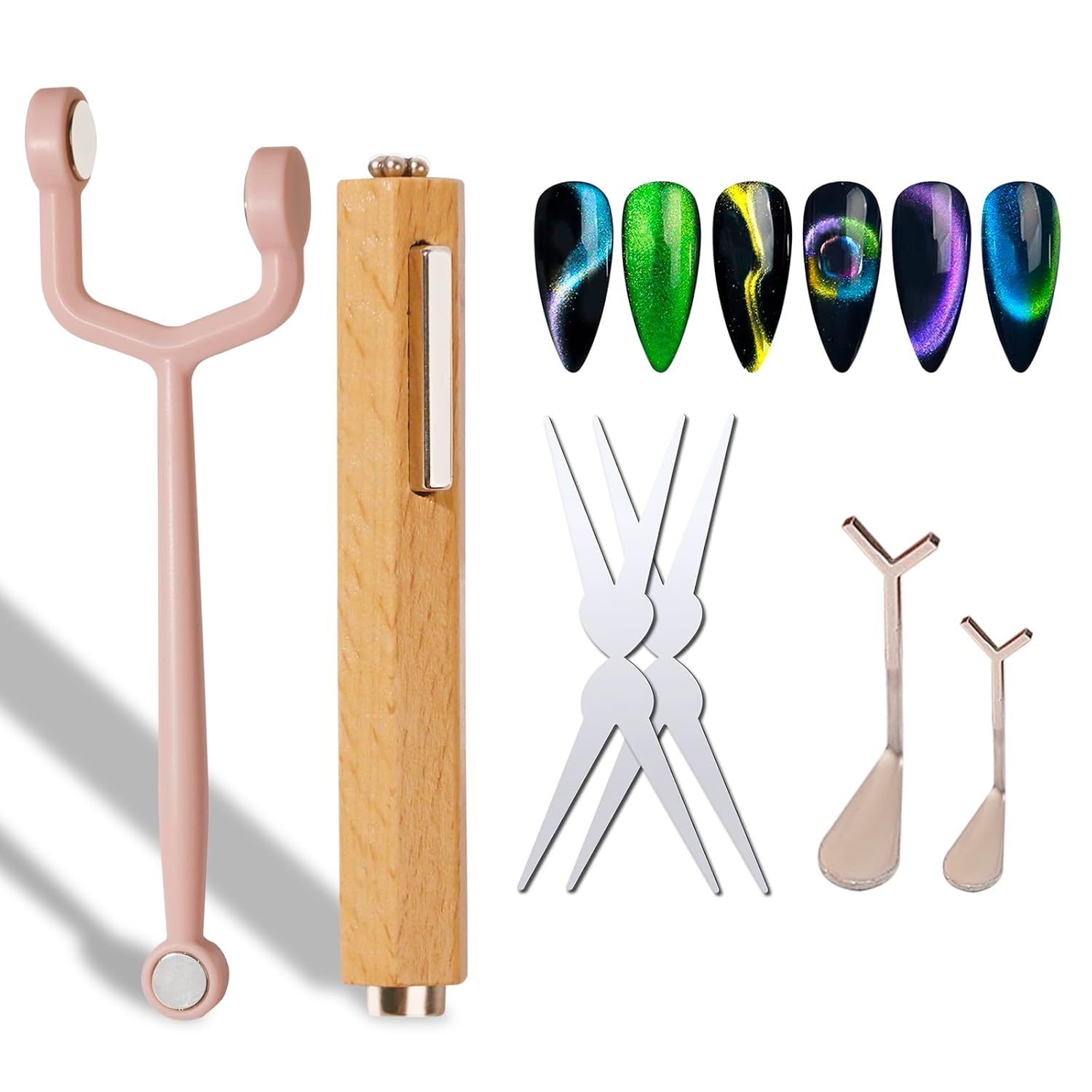 Nail Magnet for Cat Eye Gel Polish | 3 in 1 Magnetic Tools