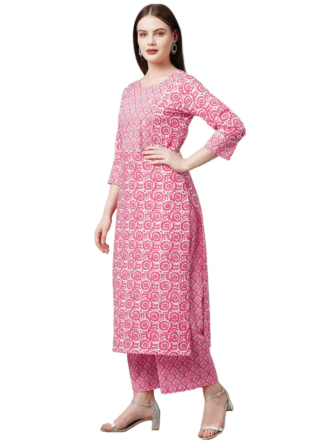 ANNI DESIGNER Cotton Women Kurta & Palazzo