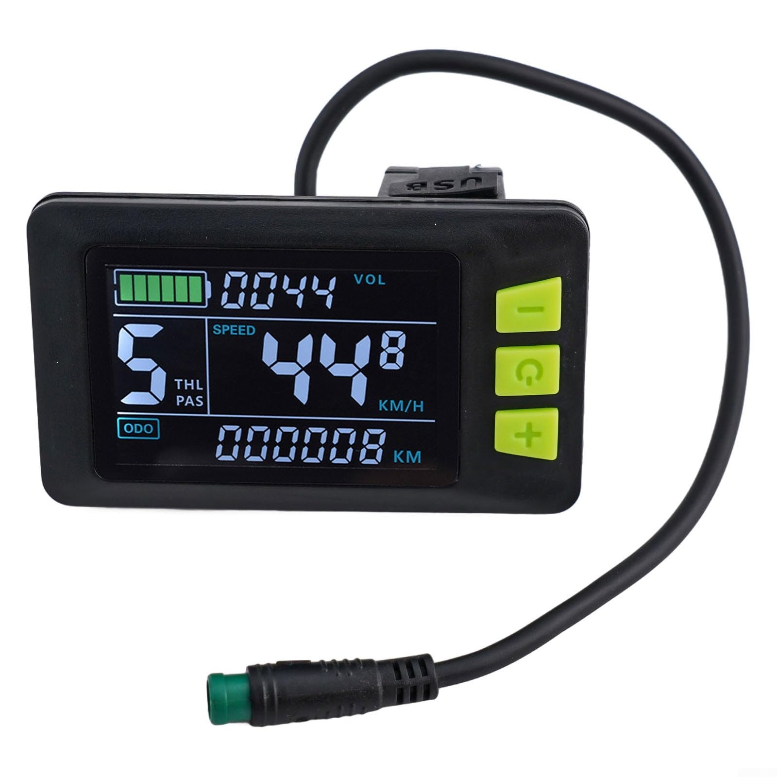 Compteur LCD ABS 87mm pour E-Scooter 5PIN Compteur LCD ABS 87mm