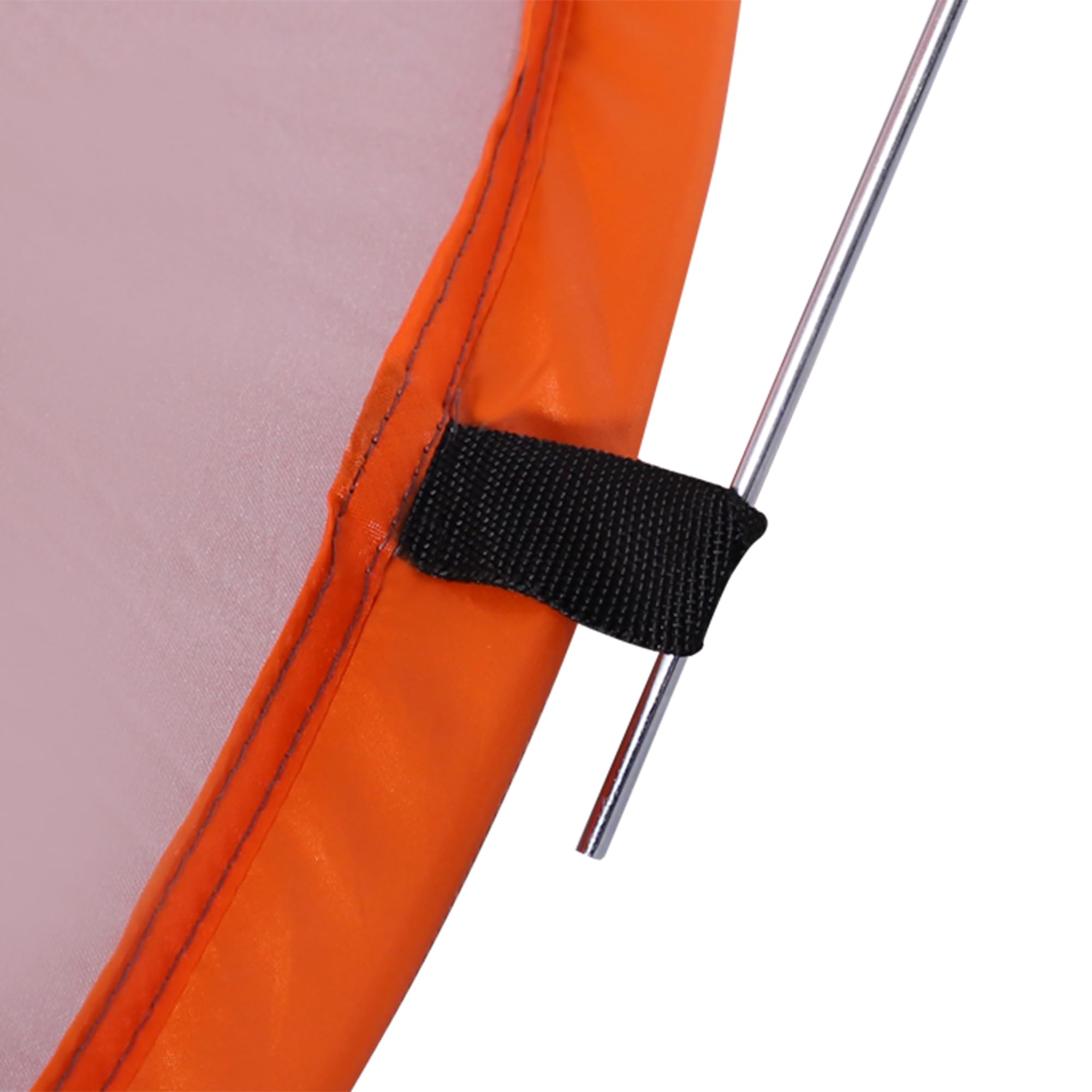 Outsunny Abri de Plage Tente de Plage Pliable Pop-up Automatique instantané Protection UV fenêtre arrière Grand Tapis de Sol Orange