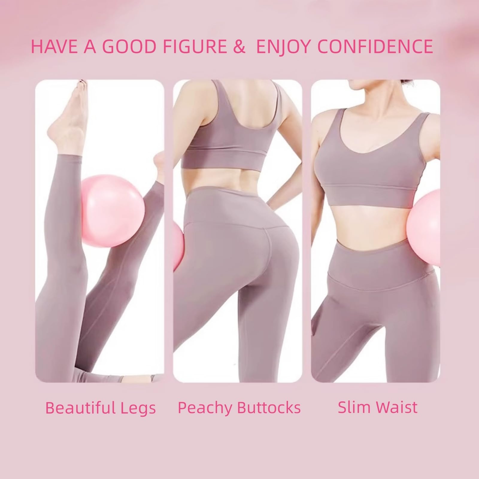 flintronic Yoga Pilates Palla, 25 CM Palla Pilates Piccola, Palla Fitness, Yoga Fitness Ball, Palla da Ginnastica per Yoga, per Esercizi Addominali e Spalla Eserciz di Equilibrio