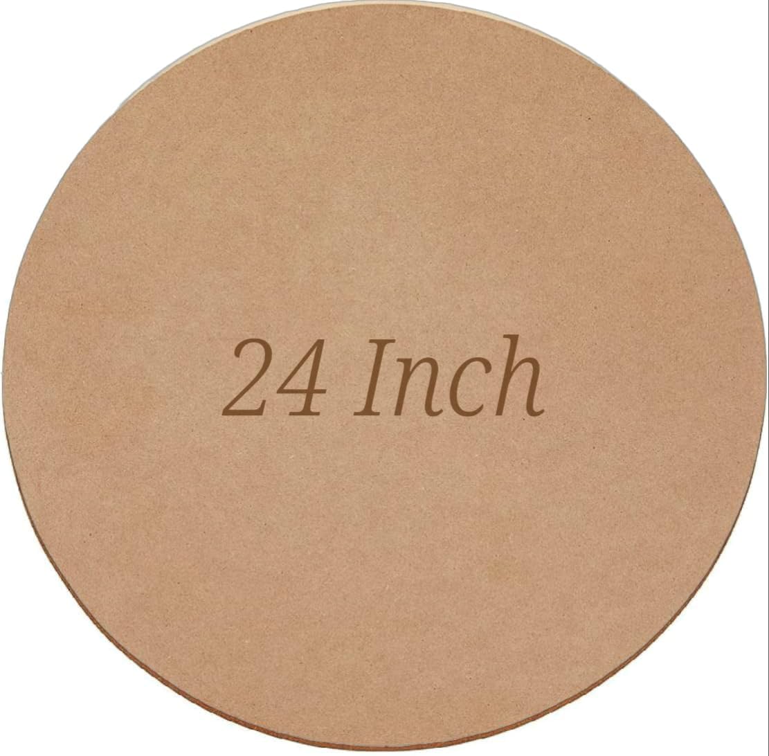 Niya Krafts 24 Inch MDF Circles - Round Wood Boards for Art, Craft, Resin, Lippan, Mandala, Painting, Wall Hanging, Clock Making, Decoration (24 inches, 3.5 mm Thick)-image-6