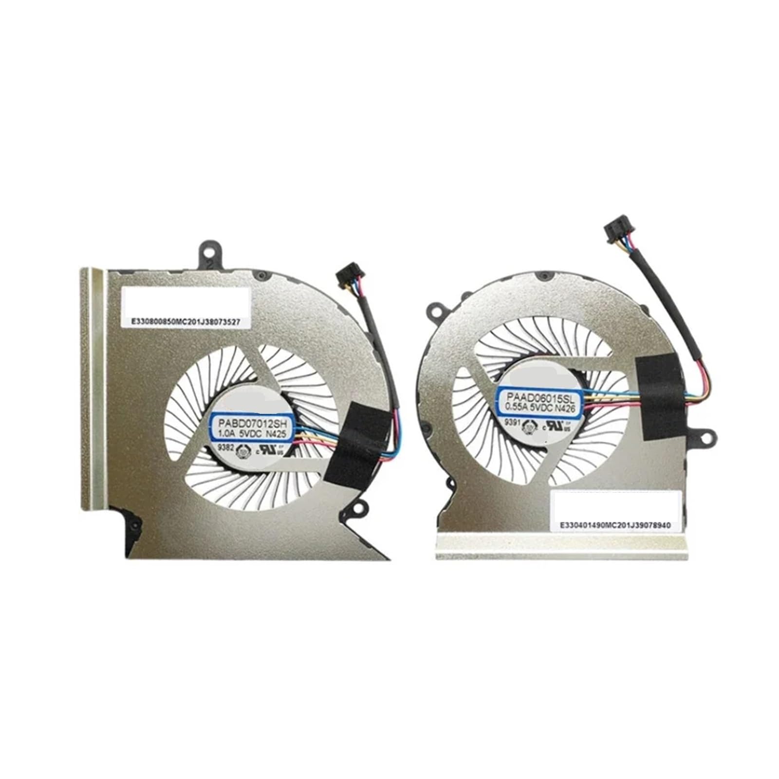 Wentylator chłodzący procesor laptopa GPU kompatybilny z MSI GL65 GE65 GP65 WE65 Raider PABD07012SH 1.0A 5VDC N425 PAAD06015SL 0.55A N426(CPU-GPU FAN)