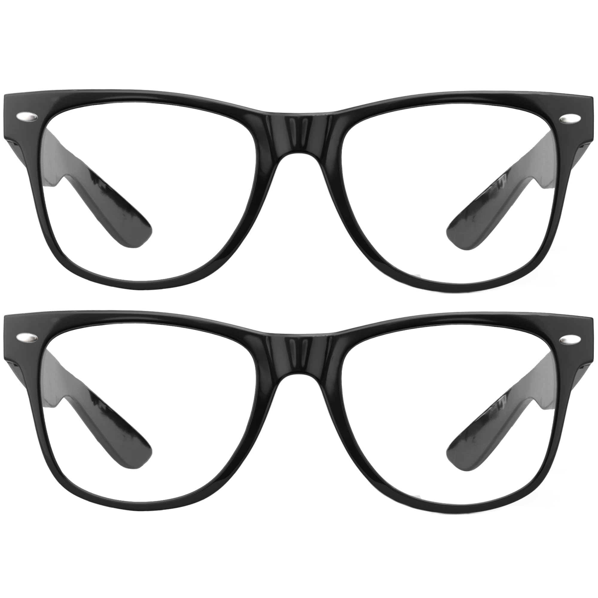 grinderPUNCH 2 Pack High Magnification Reading Glasses Strong Power Readers -1.00-6.00