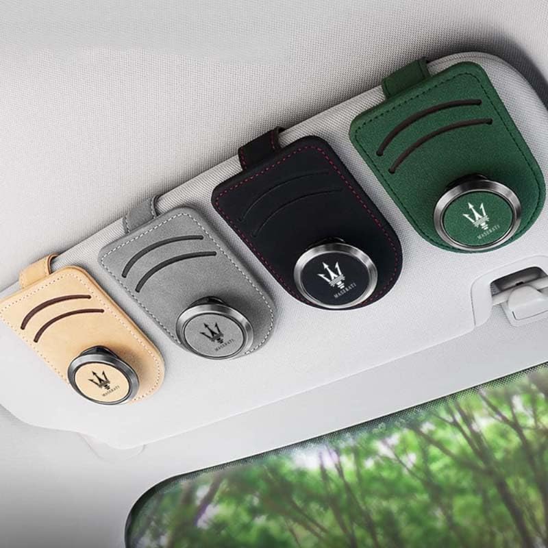 Porta Occhiali Per Maserati Grecale Trofeo, Clip A Gancio Per Visiera, Nero, Materiale Resistente