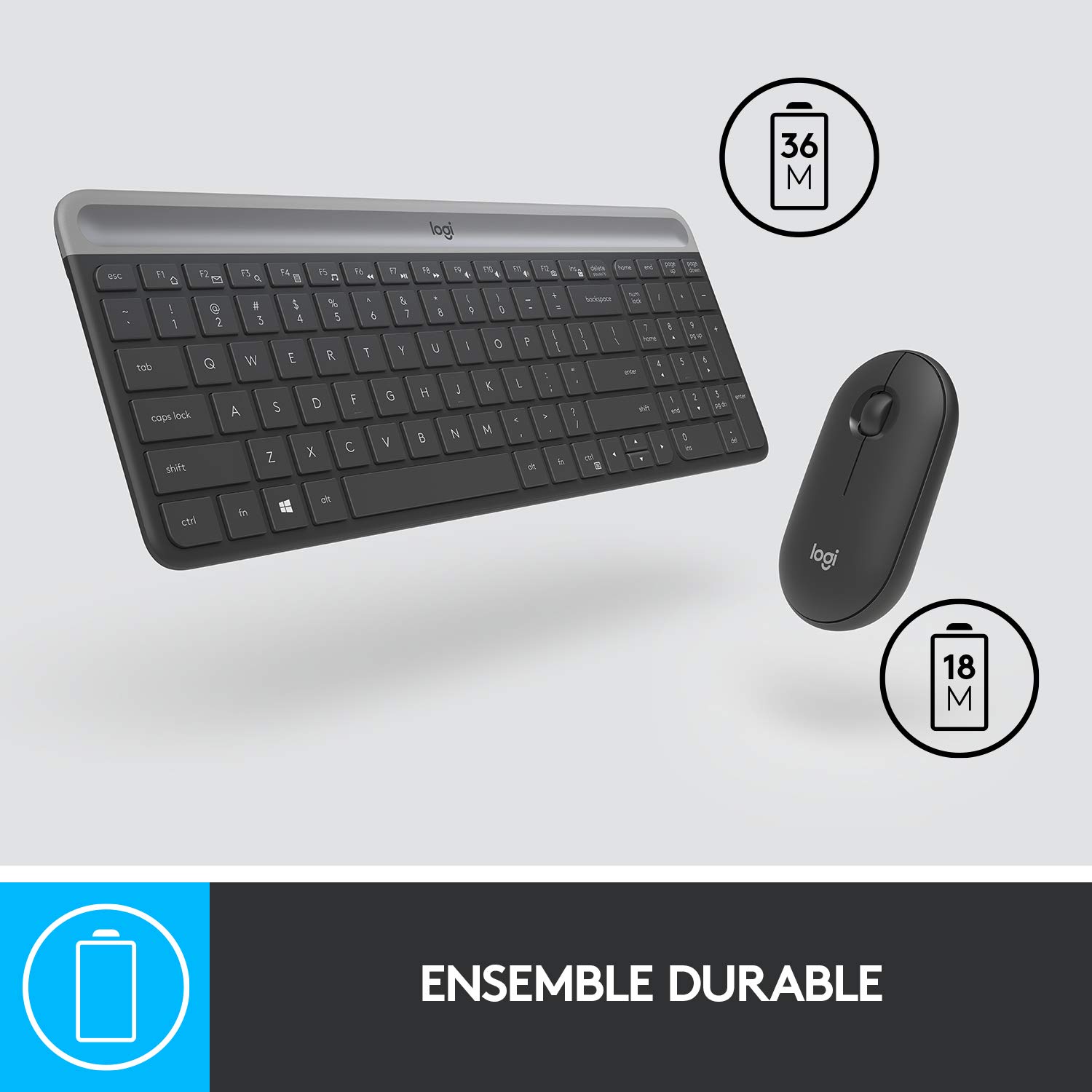 Logitech MK470 Combo Clavier et Souris sans fil