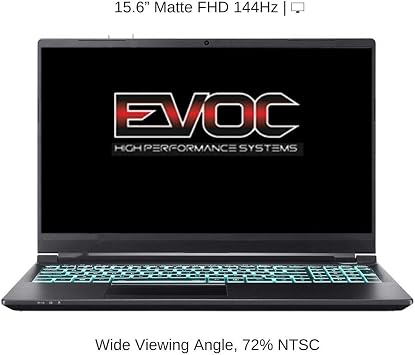 HIDevolution EVOC PC501A (PC50DD2) 15.6 FHD 144Hz, 2.3 GHz i7-10875H, RTX 2060, 8 GB 3200MHz RAM, 1 TB PCIe SSD