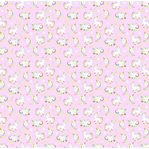 Folha Scrap Festa Dupla Face Unicórnio Fitas e Rótulos Ref.21159-SDF838 Toke e Crie