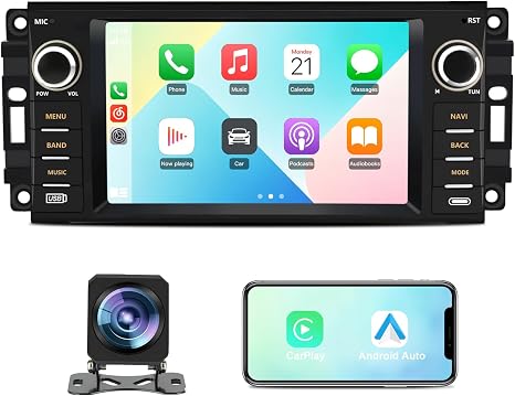 Junsun Car Radio Stereo for Jeep Wrangler JK 2007-2018 Dodge