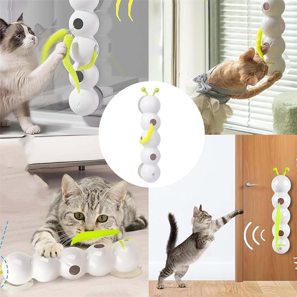 Whirlie Cat Toy, Smart Motion Cat Toy with Worm Design, Smart Whirlie Cat Toy, Smart Motion Cat Toy with Worm Design, Smart