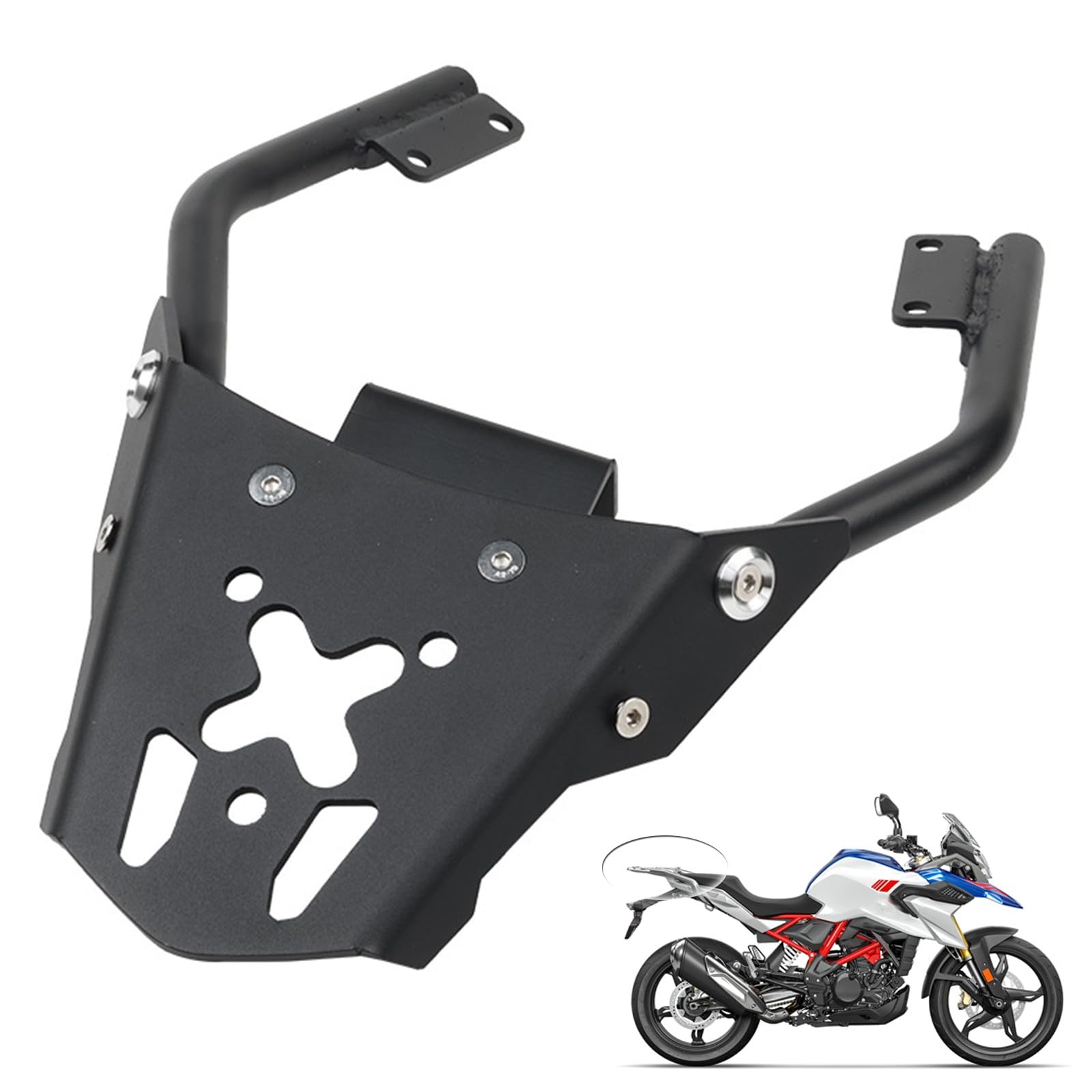 Portapacchi da viaggio moto portapacchi portapacchi posteriore porta baule portabici in metallo lega di alluminio CNC pratico accessorio moto per BMW G310R 2016-2024
