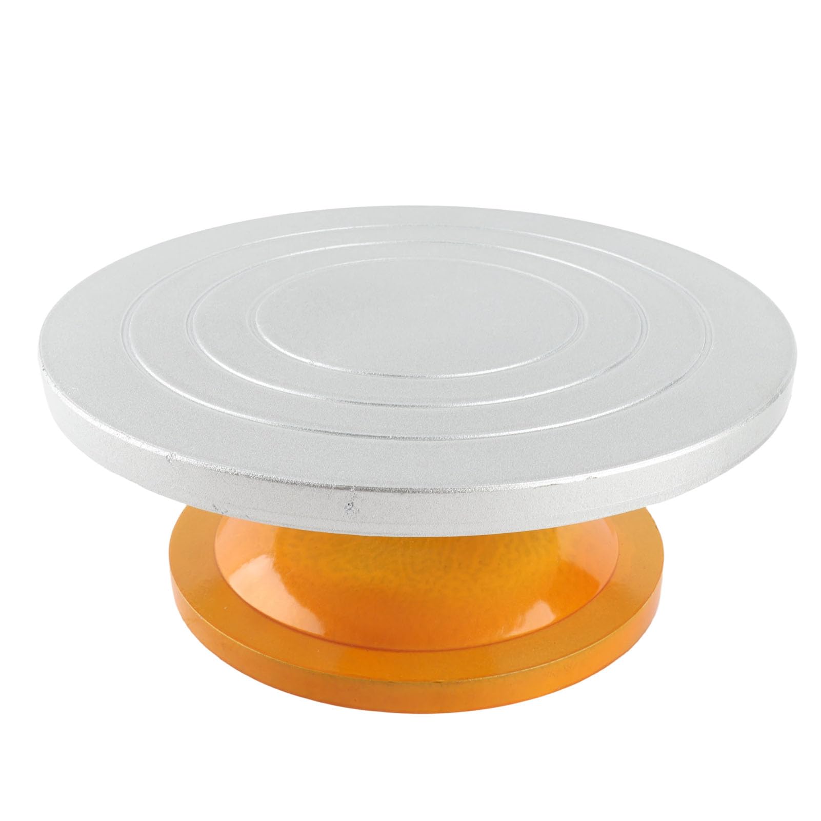 Plato Giratorio para Tartas Engrosado para Fácil Decoración, Soporte Giratorio de 360° para Fiestas y Cumpleaños, Base Antideslizante, Material de Acero Plástico de 11.8 X 4.7 Pulgadas