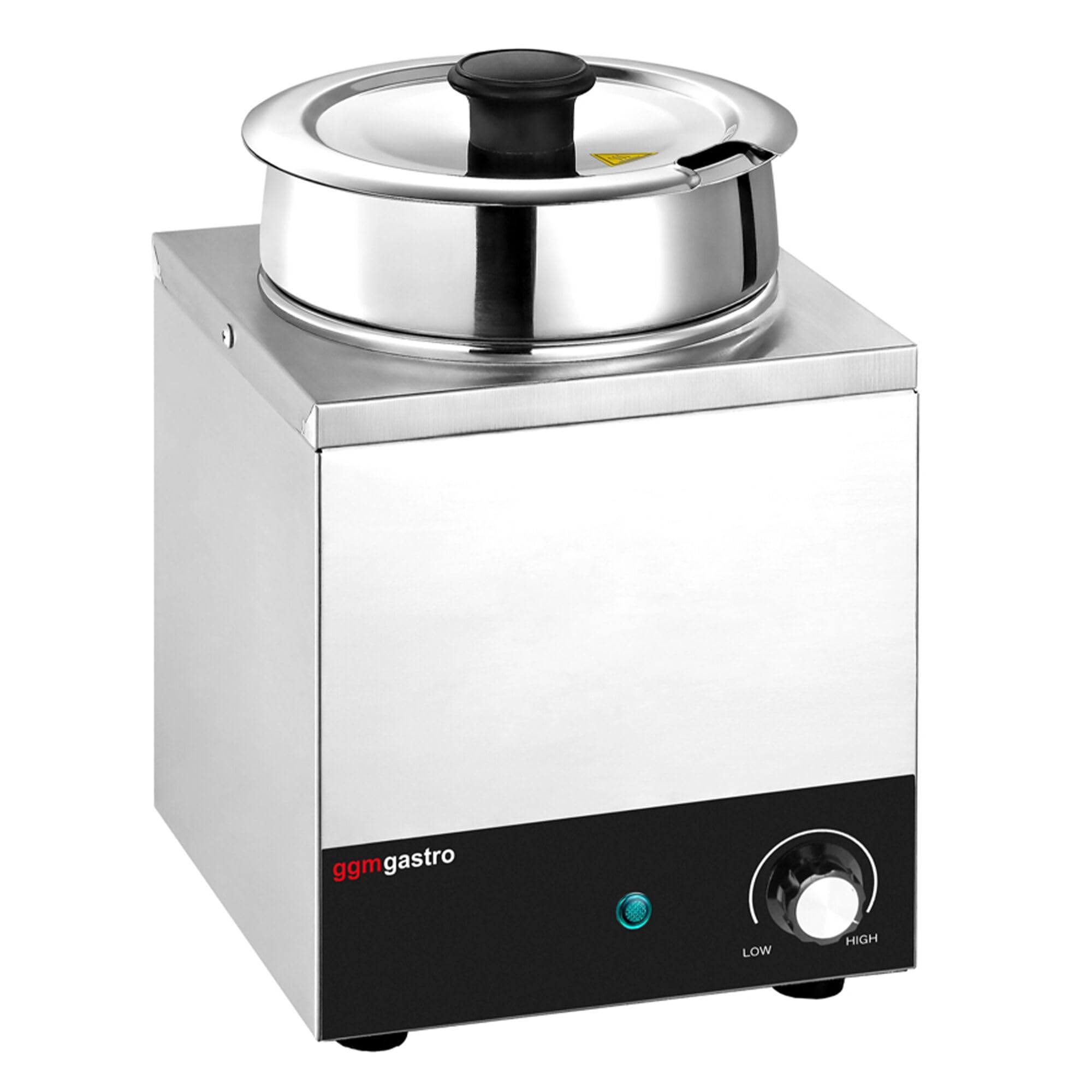 GGM Gastro | BHPV35-1 | Bain-Marie - Hotpot - 3,5 Liter - 200 Watt - 1 Topf mit 3,5 Liter