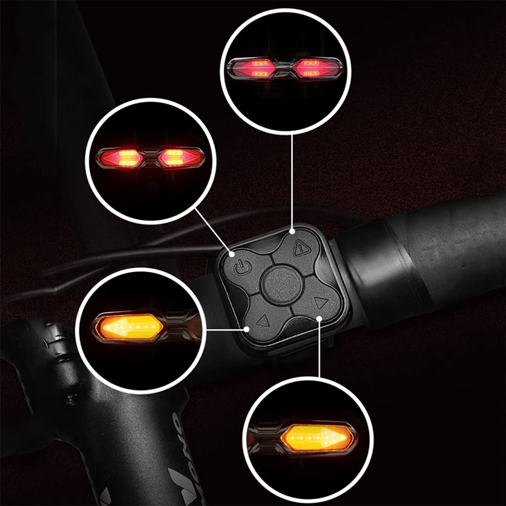 TIORU Smart Bike Light Rear USB Ricaricabile Bicicletta Lampada Torcia Elettrica Ciclismo Lanterna MTB Accessori LED Coda Luce