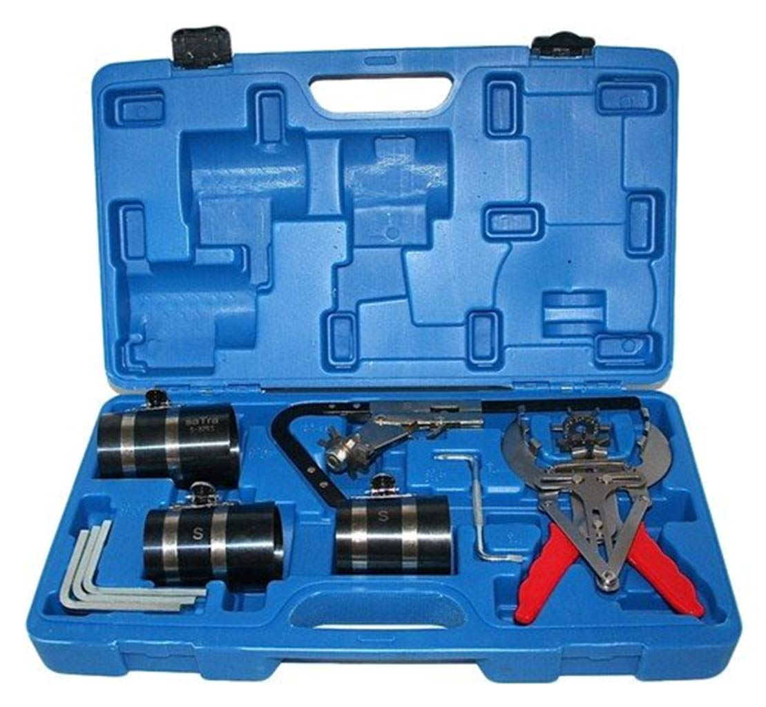 SIO Kit Montaje Desmontaje y Limpieza Aros Pistón de Motores – Juego Herramientas para Segmentos de Pistón – Compresor, Expansor y Limpiador de Ranuras – Taller Mecánica Automoción