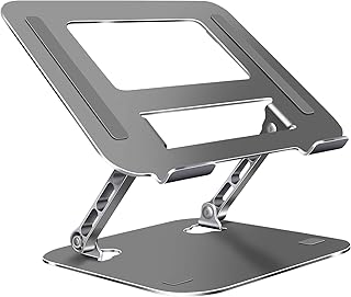LIENS Laptop Stand, Laptop Holder, Multi-Angle Stand with Heat-Vent, Adjustable Notebook Stand for Laptops up to 17.3 inch...
