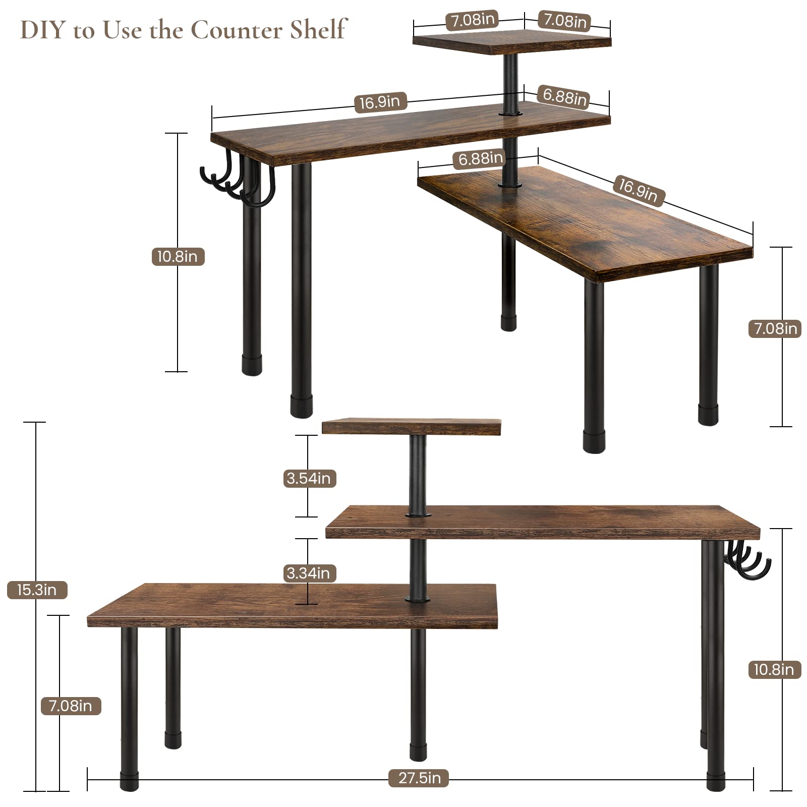 Organiseur De Maquillage, De Salle De Bain, Plateau Décoratif Pour Commode, Plateau De Comptoir