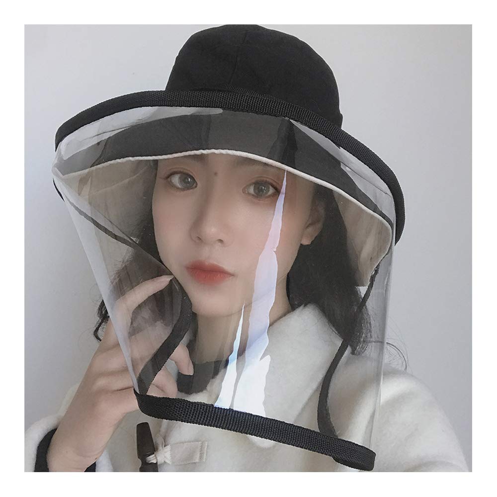 Windproof Dustproof Hat Full Face Cap Removable Face Shield Adult